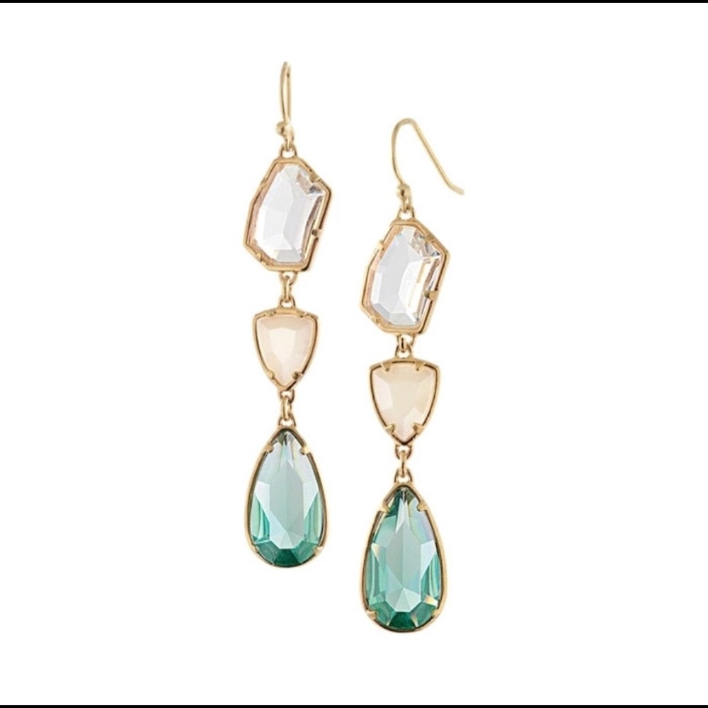🌸🌷Tri-Color Statement Drop Earrings 🌷🌺